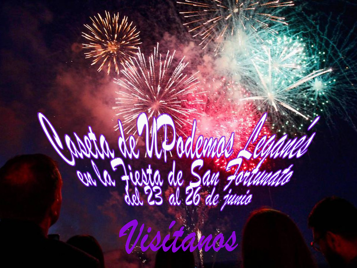 Caseta UPodemos en Fiestas de La Fortuna